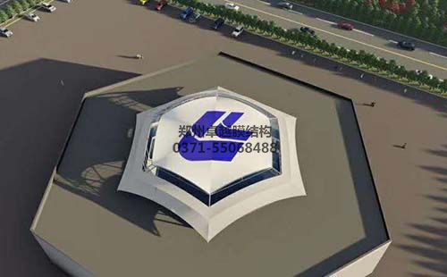 華蘭生物屋頂膜結(jié)構(gòu)設計效果圖