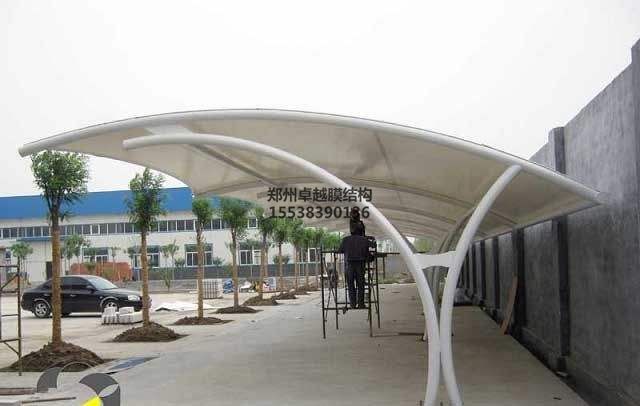 普洱<font color='red'>膜結(jié)構(gòu)車(chē)棚</font>【普洱普真茶業(yè)公司等】施工案例