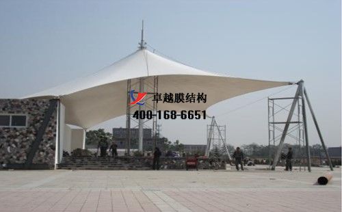 晉中膜結構看臺/主席臺【晉中師范高等?？茖W校等】設計施工案例