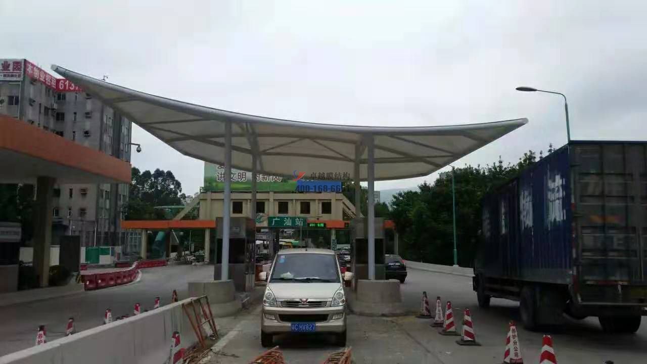 南陽膜結(jié)構收費站設計施工案例