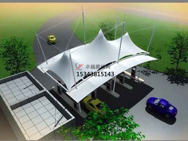 太原市膜結構加油站遮陽雨篷【生產(chǎn)銷售】
