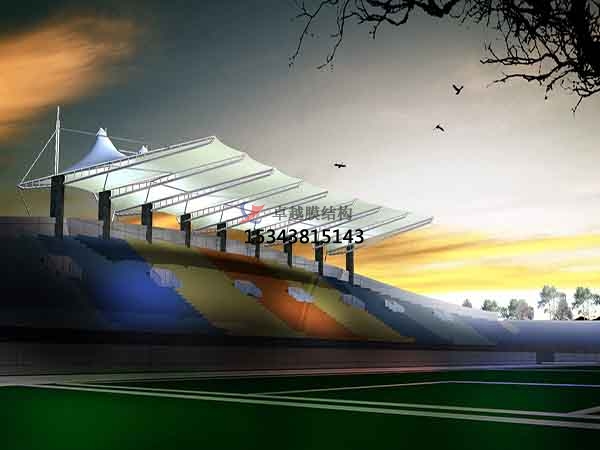 汕頭市看臺膜結構遮陽棚【生產銷售】
