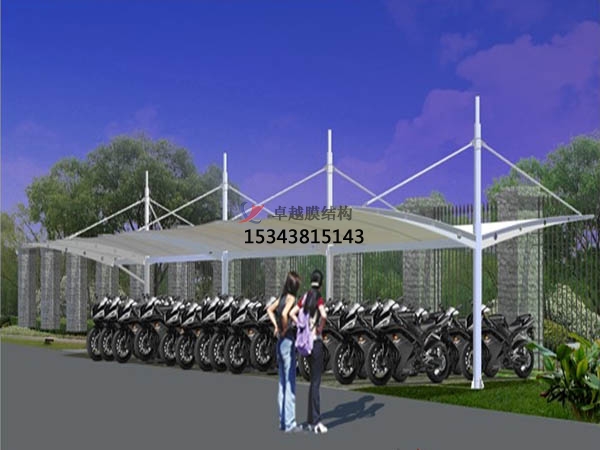 西平膜結構停車棚【生產銷售】遮陽棚雨棚