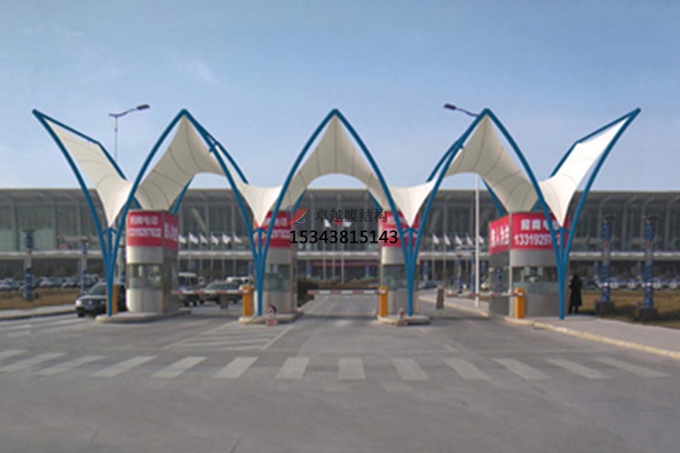 新安膜結(jié)構收費站罩棚【生產(chǎn)設計安裝】