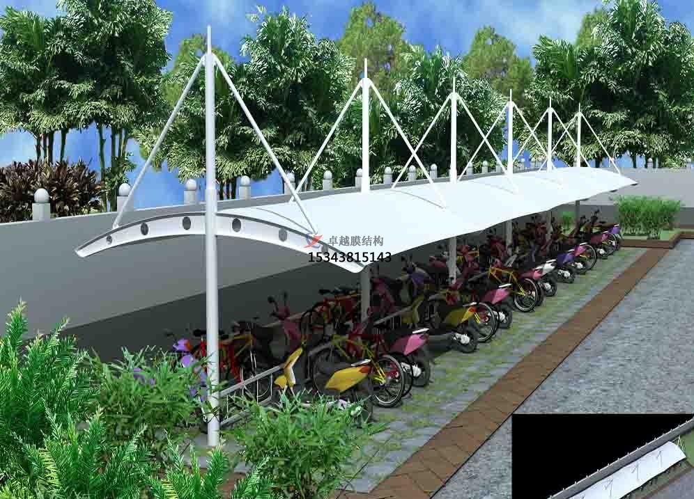 超經(jīng)典的膜結(jié)構(gòu)車(chē)棚效果圖！