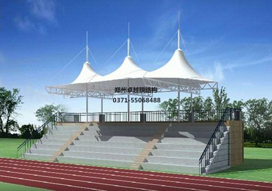 河北膜結(jié)構(gòu)看臺(tái)/舞臺(tái)【河北省科技工程學(xué)校等】工程設(shè)計(jì)施工案例